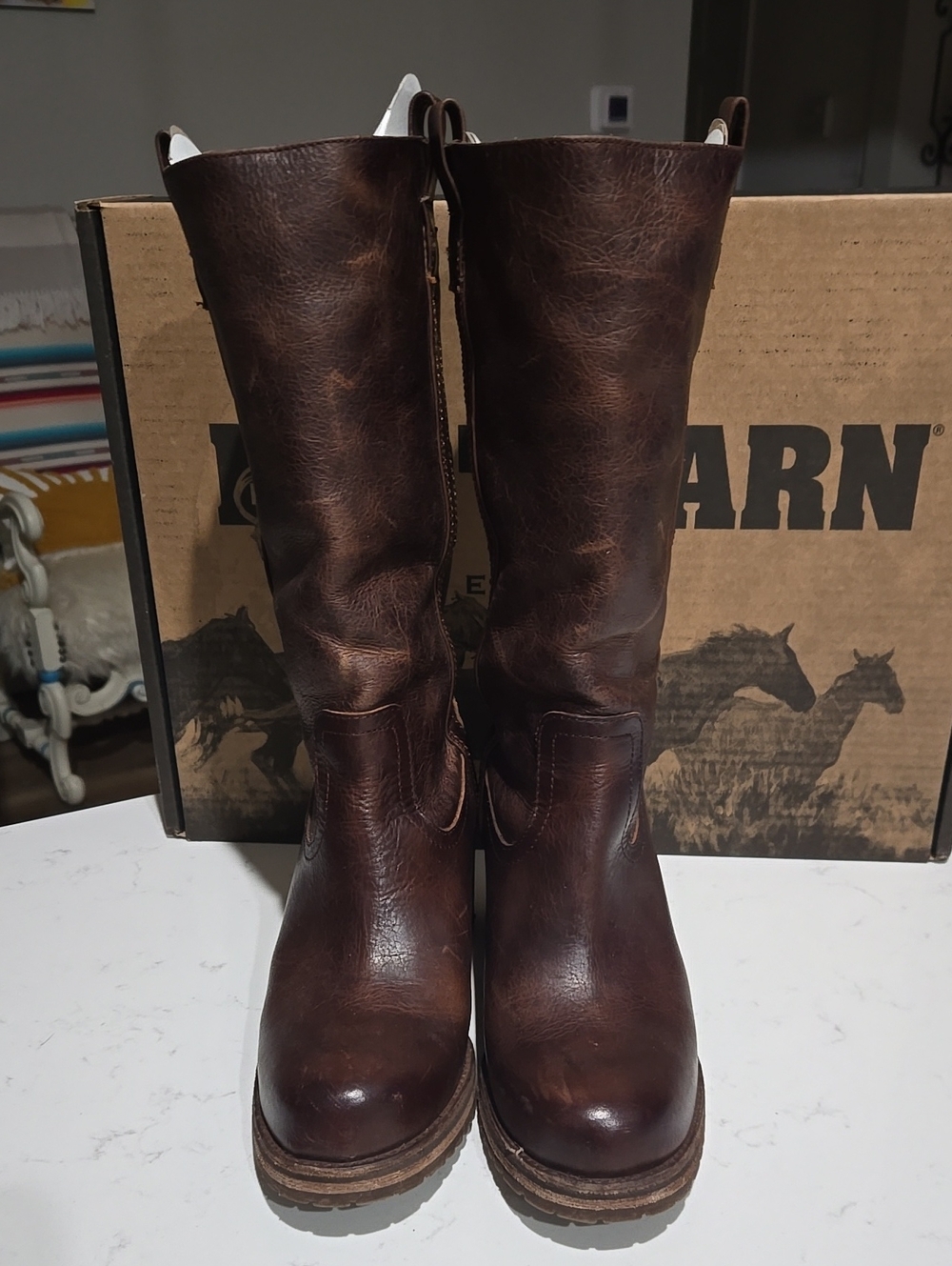 Like New With Box Cleo & Wolf Brown Leather Boot - Picture 2 of 6